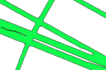 polygonal road area